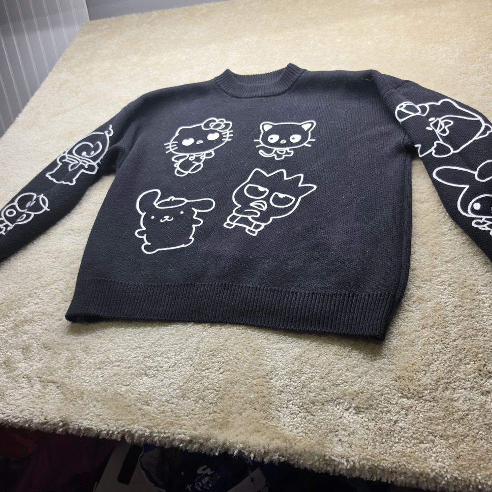 Hello Kitty and Friends x Forever 21 Black Graphic Knit Sweater Plus Size 0X